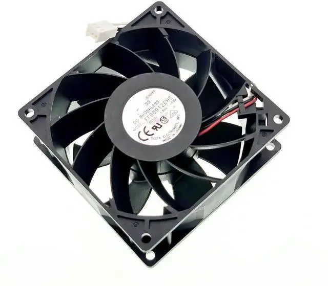 Alt view image 5 of 7 - FFB0912EHE High Speed DC Cooling Fan 9238 92×92×38mm 12V 1.50A 16.2W 3Pin Server Chassis Fan