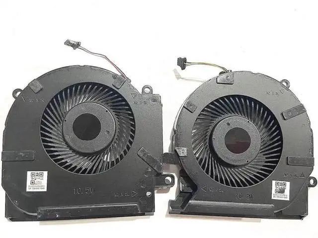 Alt view image 6 of 6 - Dual CPU GPU Cooling Fan Set for HP Omen 15-EN 15-EK TPN-Q236 TPN-Q238, P/N M04215-001 M04216-001 ND8CC02-19J23 ND8CC02-19J22 DC12V