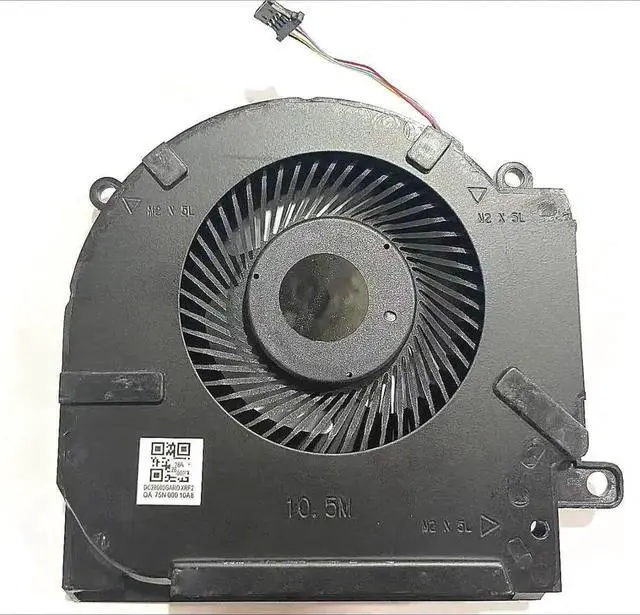 Alt view image 4 of 6 - Dual CPU GPU Cooling Fan Set for HP Omen 15-EN 15-EK TPN-Q236 TPN-Q238, P/N M04215-001 M04216-001 ND8CC02-19J23 ND8CC02-19J22 DC12V