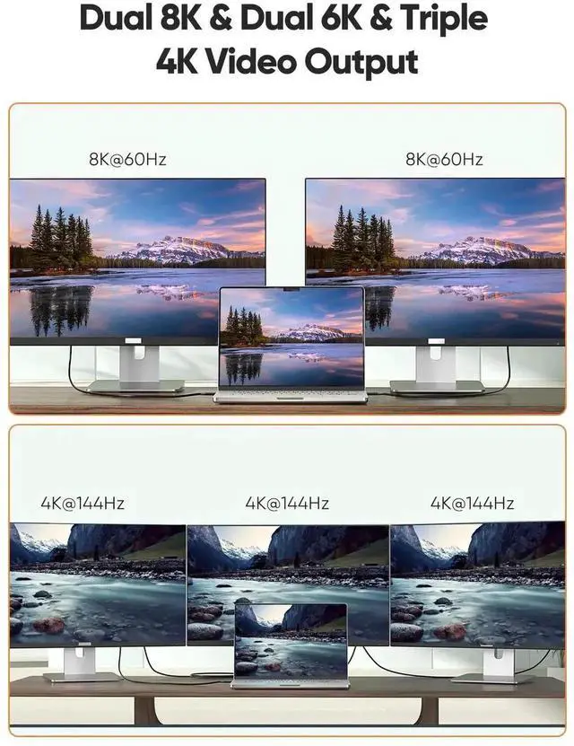 Alt view image 2 of 7 - 5FT USB4 Cable USB-IF Certified 80Gbps 240W PD Support 8K@60Hz Compatible Thunderbolt 5/4/3
