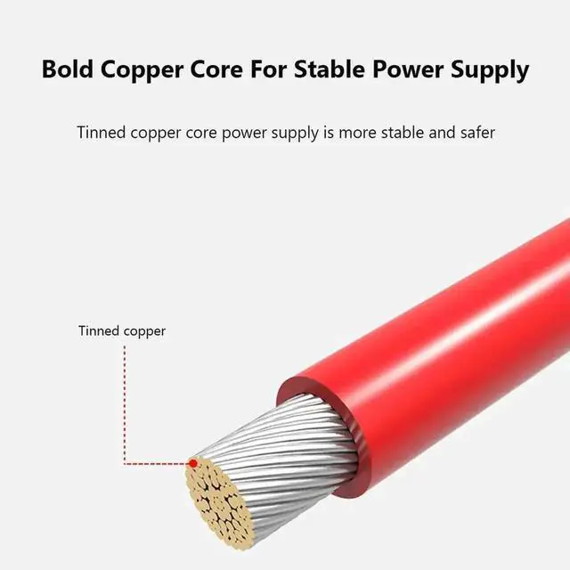 Alt view image 2 of 3 - 1 to 5 SATA Power Splitter Cable Server DIY SATA Hard Drive Power Extension Cord