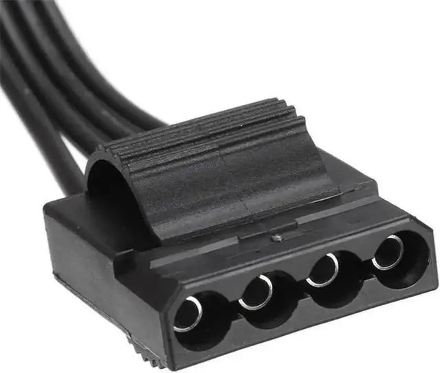 Alt view image 6 of 6 - 6Pin Male to 3 IDE Molex 4Pin Female Power Splitter Extension Cable