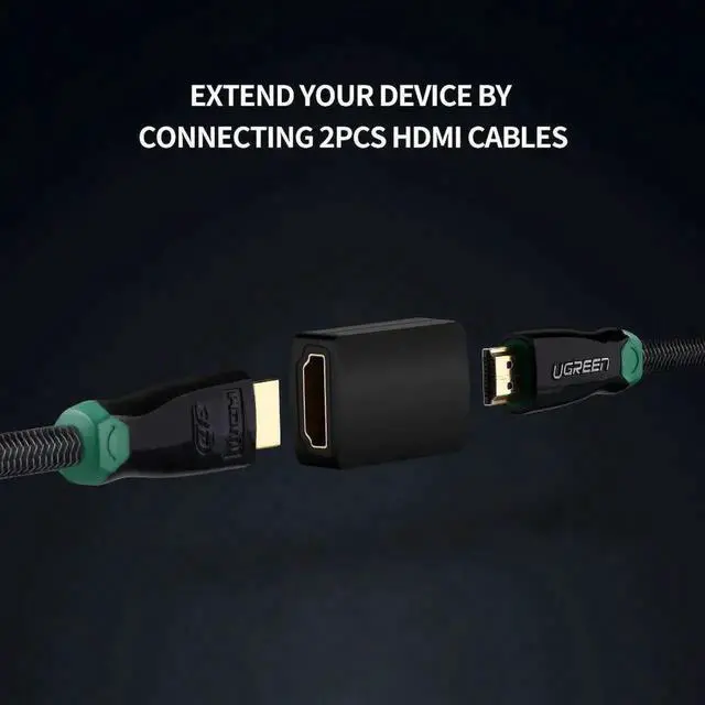 Alt view image 7 of 7 - 4 Pack HDMI Female to Female Inline Coupler HDMI Cable Extender Adapter F/F