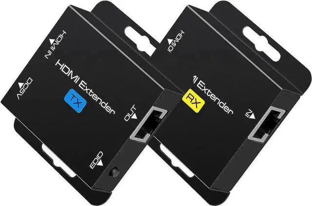 Main image of 1080P HDMI Over Single Cat5e/Cat6 Extender Balun 200Ft PoC Transmitter Receiver with EDID Copy & 3D HDCP Support