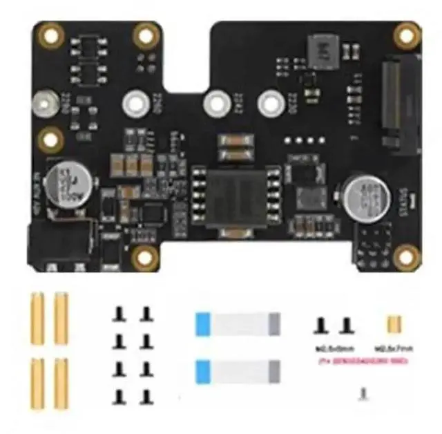 Alt view image 3 of 4 - X1002 PCIe M.2 NVMe SSD PoE Expansion Board for Raspberry Pi 5