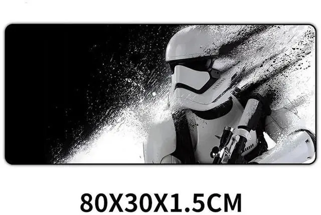 Main image of 80x30cm XXL Star Wars Gaming Mouse Pad, Large Non-Slip Rubber Desk Mat for Keyboard Mouse, Compatible with Call of Duty Gaming