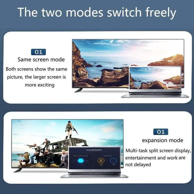Alt view image 4 of 7 - HDMI Male to VGA Female Converter Adapter, 1080P 4K Compatible for Laptop PC PS4 Xbox Monitor Projector