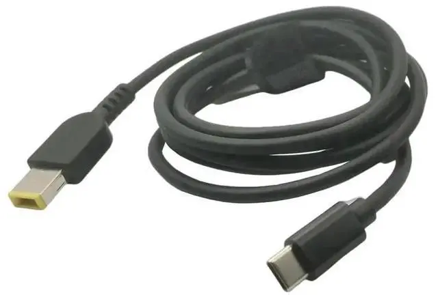 Alt view image 2 of 3 - 1.5M 65W USB-C PD to Rectangle 11.0×4.5mm Laptop Charging Cable for ThinkPad X1 Carbon