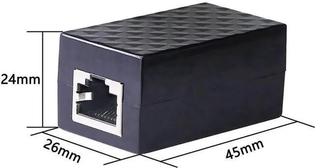 Alt view image 5 of 7 - RJ45 Female to Female Ethernet Surge Protector Coupler, Outdoor Network Lightning Arrester, 2-Pack