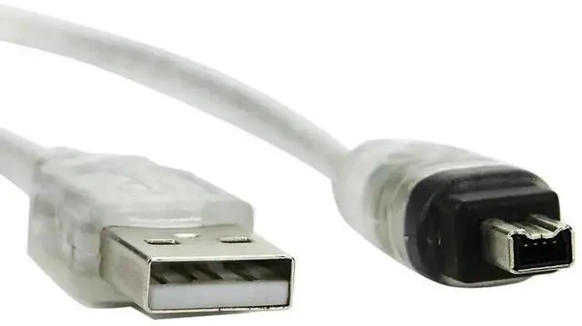 Alt view image 7 of 7 - 1.5M USB 2.0 to IEEE 1394 4Pin iLink Firewire Cable Specially for DCR-TRV75E DV Camcorder, 4.92FT