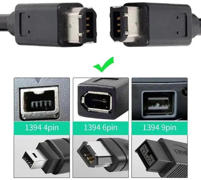 Alt view image 6 of 7 - 1.8m IEEE 1394 Firewire 400 6Pin to 6Pin Cable, 400Mbps High-Speed Video Capture Cord