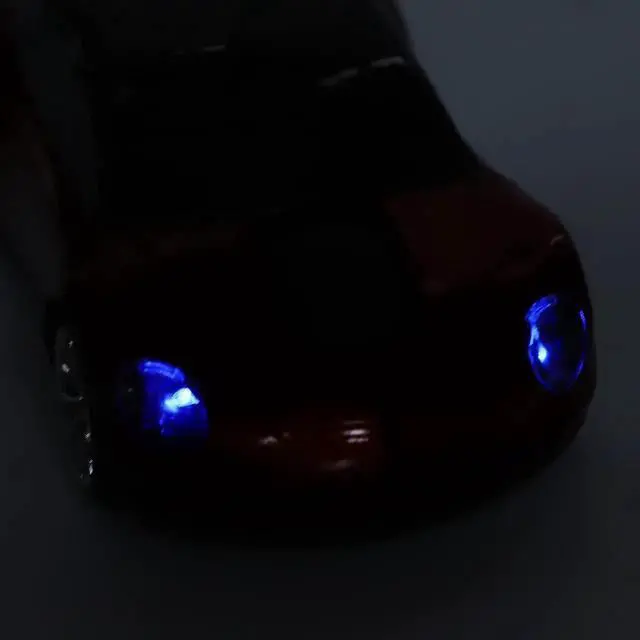 Alt view image 4 of 7 - 2.4G Wireless Cute Car Shape Optical Mouse with USB Receiver, 1600DPI LED Light Wireless Mice for PC Laptop Tablet, Red