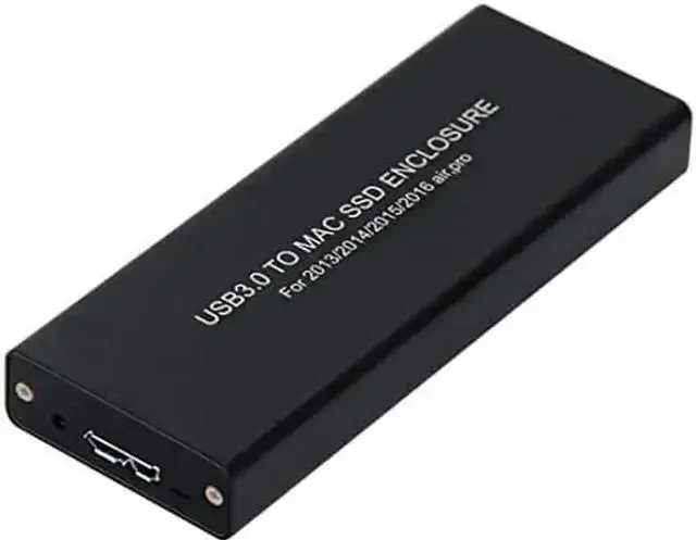 Main image of USB 3.0 Type-C SSD Enclosure Black for Apple 12+16 Pin SSD, Compatible with MacBook Air Pro Retina 2013-2016 A1493 A1502