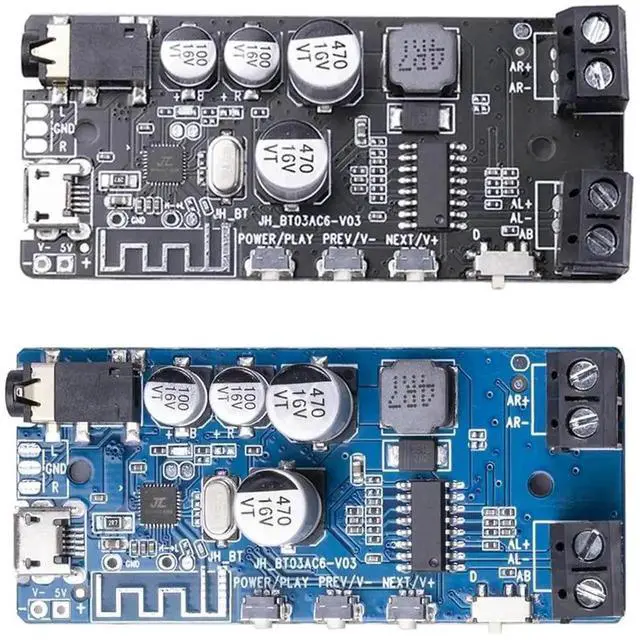 Alt view image 2 of 3 - Bluetooth 5.0 Audio Receiver Module, 2x5W Dual Channel Stereo Wireless Music Amplifier Board