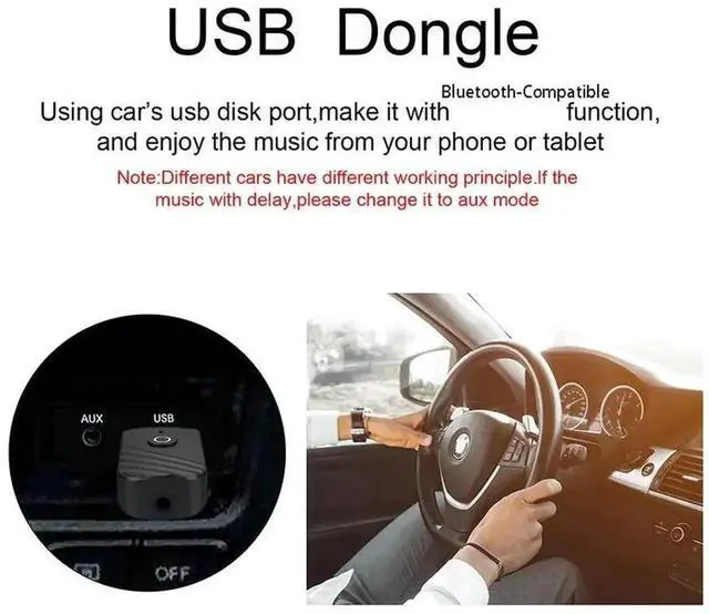 Alt view image 5 of 6 - 3-in-1 Bluetooth 5.0 USB Audio Dongle, Wireless Stereo Transmitter Receiver Adapter for TV, PC, Car, Earphones & Headsets