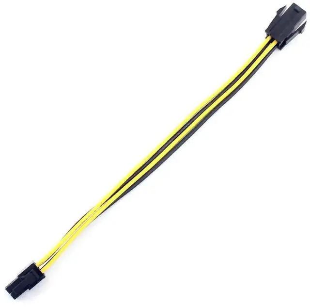 Alt view image 3 of 5 - 2 Pack 20cm 4Pin ATX CPU Power Extension Cable, Male to Female 18AWG UL Certified Desktop PSU Cord (8 Inch)