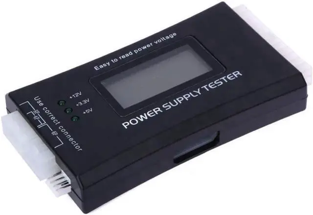 Alt view image 4 of 6 - Digital LCD PC Power Supply Tester, 20/24 Pin ATX PSU Tester with SATA & 4Pin HDD Detection