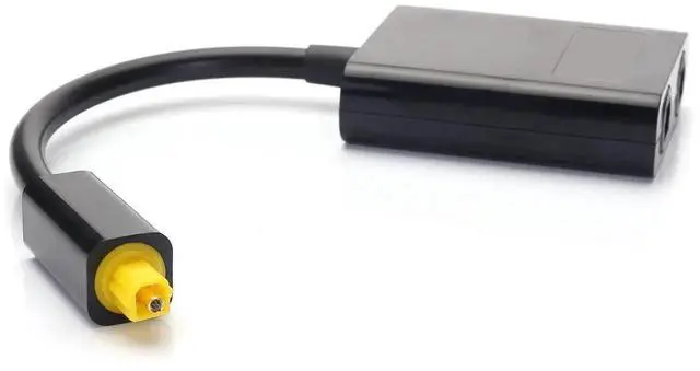Alt view image 4 of 7 - 1 in 2 Out Digital Optical Audio Splitter, Toslink Fiber Optic Audio Splitter for Home Theater Soundbar TV Amplifier