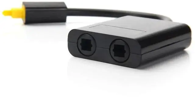 Alt view image 3 of 7 - 1 In 2 Out Toslink Optical Audio Splitter, Digital Fiber SPDIF Audio Splitter for TV, Soundbar, Amplifier