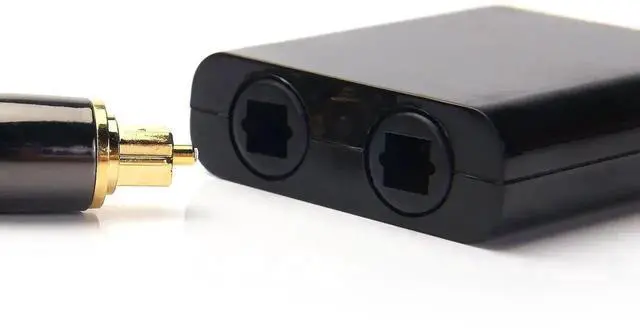 Alt view image 2 of 7 - 1 In 2 Out Toslink Optical Audio Splitter, Digital Fiber SPDIF Audio Splitter for TV, Soundbar, Amplifier