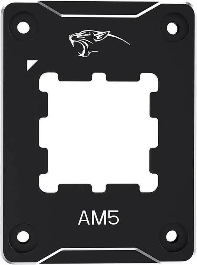 Alt view image 3 of 6 - Aluminum AM5 CPU Contact Frame Anti-Bending Buckle, Non-Marking AM5 CPU Corrector Bracket Holder for X670 B650 Motherboards, Black
