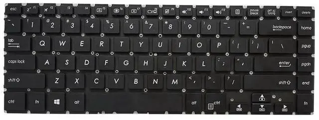Alt view image 2 of 3 - US English Replacement Laptop Keyboard Compatible with ASUS PRO P1440, P1440F, P1440FA, P1440UF, P1440U, P1440UA, Black Non-Backlit Internal Keyboard