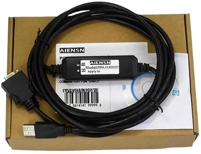 Main image of Servo Drive Debug Download Cable, Compatible with Omron R88A-CCW002P2 for OMNUC-W Series Servo Parameter Upload & Online Monitoring