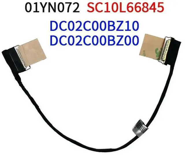 Alt view image 3 of 3 - LCD LVDS LED Video Screen Flex Cable Replacement Compatible with Lenovo ThinkPad A285 X280, OEM P/N DC02C00BZ00 DC02C00BZ10 SC10L66845 01YN072