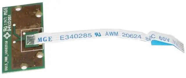 Alt view image 2 of 3 - Power Button Board with Ribbon Cable Replacement for Dell Inspiron 15R N5110 M5110, OEM PN 50.4IE02.201 / 50.4IE02.101 Laptop Repair Part