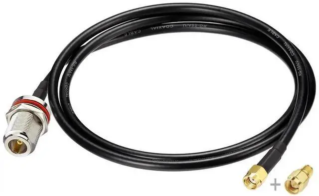 Alt view image 3 of 4 - 20ft RG58 Low Loss Coax Cable, N Female to RP-SMA Male Antenna Extension Cord Compatible with WiFi 4G LTE LoRa Antennas, Nebra RAK Bobcat Hotspot Miners