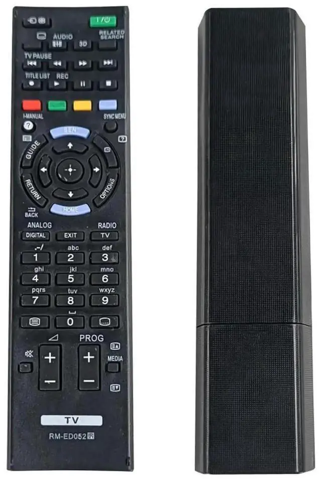 Alt view image 2 of 3 - Black Wireless TV Remote Control Replacement, Battery Powered IR Controller Compatible with RM-GD005, RM-ED022, RM-ED036, Fit for Sony KDL-32EX402 LCD HDTV