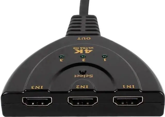 Main image of 3 Port HDMI Splitter Switch Cable, 1080P HDMI Switcher Hub Adapter, Compatible with HDTV, PS4, Xbox Game Consoles