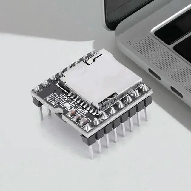 Alt view image 3 of 3 - MP3 Voice Decode Audio Module Board, Support TF Card & U-Disk Playback Voice Broadcast Control Board