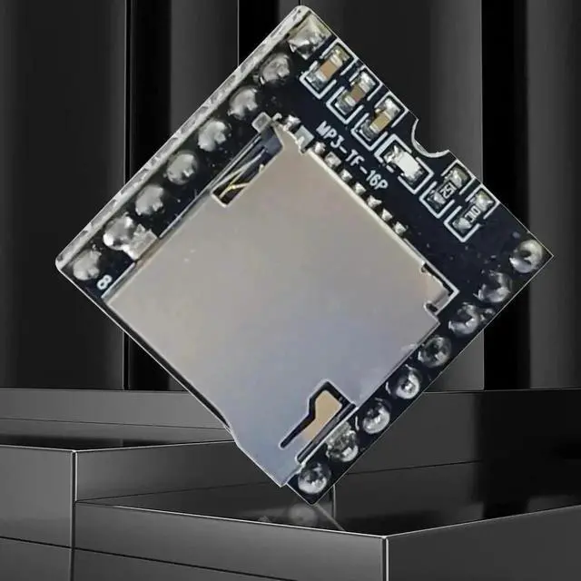 Alt view image 2 of 3 - MP3 Voice Decode Audio Module Board, Support TF Card & U-Disk Playback Voice Broadcast Control Board
