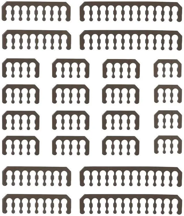 Main image of Black PC Cable Comb Kit for Power Cable & Water Cooling Line Management, Wire Organizer Set Contains 424P+416P+128P+46P Cable Combs for Computer Chassis Wiring