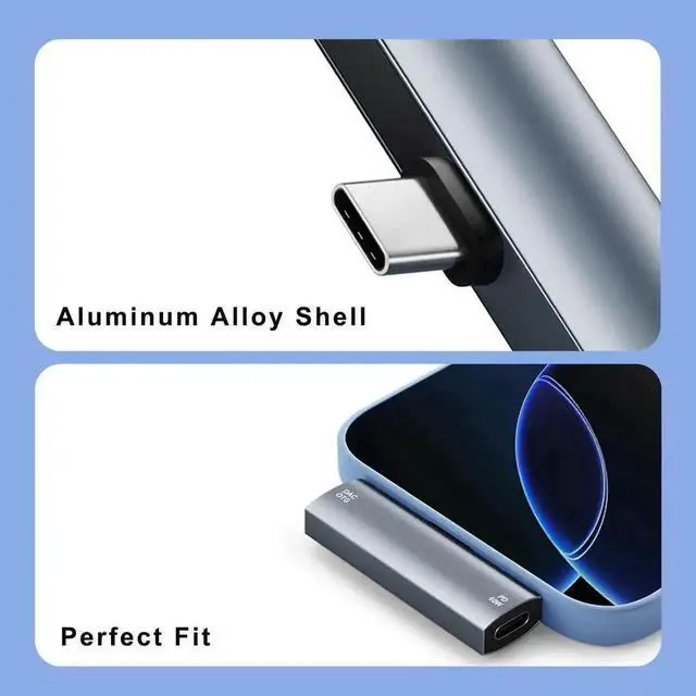 Alt view image 2 of 6 - 2-in-1 USB-C Audio & PD Charging Splitter Dongle, Dual Type-C Headphone Adapter Support 60W Fast Charging, Compatible with iPhone 15/16, iPad, Galaxy, Pixel & More Android Devices