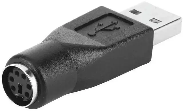 Main image of 2 Pack PS/2 Female to USB Male Adapter Splitter, PS2 to USB Converter Connector for Desktop PC Keyboard & Mouse