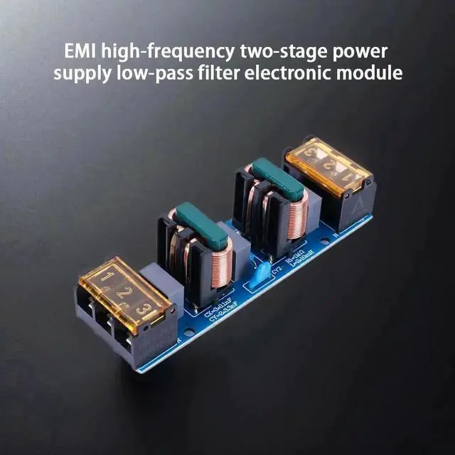 Alt view image 2 of 3 - 25A Two-Stage High-Frequency EMI Power Filter Module, DC Power Noise Suppressor Board for Car Audio Power Amplifier