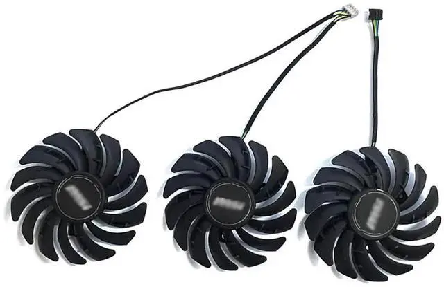 Alt view image 4 of 4 - 85mm 4Pin GPU Cooling Fan PLD09210S12HH Replacement for MSI GeForce RTX 3060 Ti 3070 3080 3090 Ventus 3X Graphics Card Cooler Fan