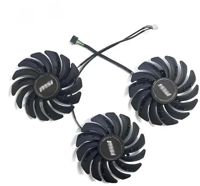 Alt view image 2 of 4 - 85mm 4Pin GPU Cooling Fan PLD09210S12HH Replacement for MSI GeForce RTX 3060 Ti 3070 3080 3090 Ventus 3X Graphics Card Cooler Fan