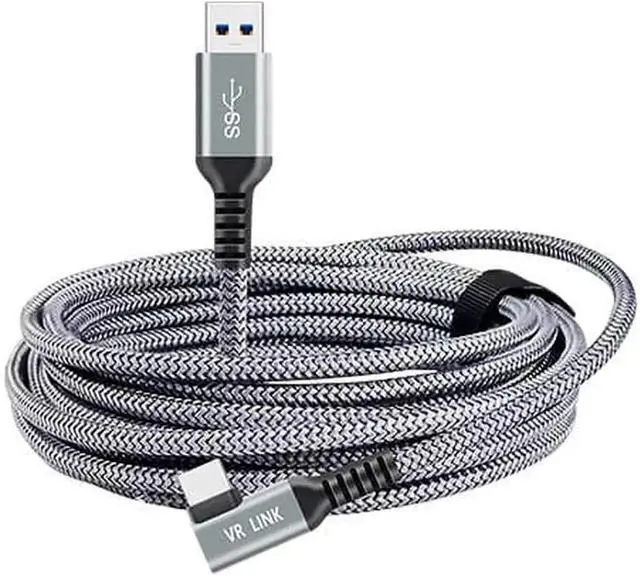 Main image of 5M Braided USB 3.2 Gen1 A to C VR Link Cable Aluminum Shell High Speed Streaming Cord Compatible with Oculus Quest 2