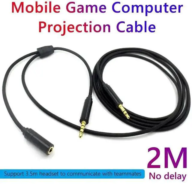 Alt view image 3 of 3 - Chat Link Audio Adapter Cable with 1 Female 3.5mm & 2 Male 3.5mm Ports Compatible with PS4 Xbox One Nintendo Switch