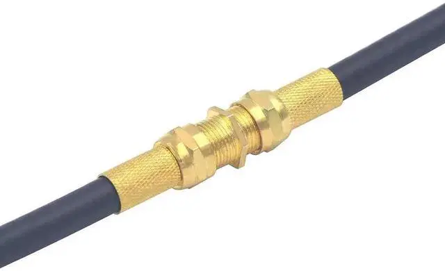 Alt view image 4 of 6 - 2 Pack Gold Plated F-Type Female to Female RG6 Coax Cable Extender Connector Adapter for TV Coaxial Cables