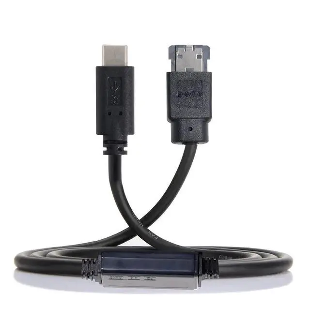 Alt view image 3 of 4 - 1M USB C to eSATA Adapter for Seagate, WD, Toshiba, Samsung HDDs, SSDs, ODDs. High-Speed Storage Converter Supporting Hot-Swap & Plug-and-Play for Windows, Mac, Linux Systems