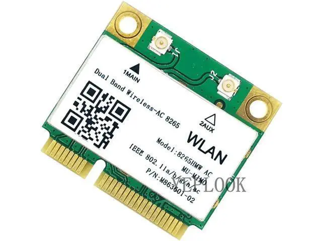 Alt view image 3 of 4 - 8265HMW Half Mini PCIe Wireless AC Card, 1167Mbps Dual Band 2.4G/5GHz 802.11ac WiFi Adapter with Bluetooth 4.2 for Laptops