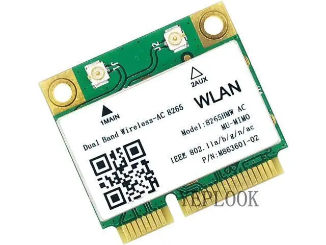 Alt view image 2 of 4 - 8265HMW Half Mini PCIe Wireless AC Card, 1167Mbps Dual Band 2.4G/5GHz 802.11ac WiFi Adapter with Bluetooth 4.2 for Laptops