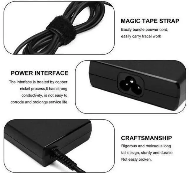 Alt view image 3 of 6 - 150W Laptop AC Power Adapter for ASUS, 19.5V 4.5×3.0mm Center Pin Tip, Compatible with ADP-150CH D A18-150P1A Charger, Replacement for Zenbook & Vivobook Pro Series