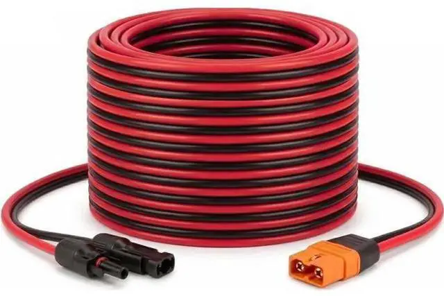 Alt view image 2 of 6 - AJMRTC MC4 to XT60i Cable, 12AWG 1.5M(4.92FT) Solar Panel Adapter Wire, MC4 Male Female to XT60i-F Female Connector Extension Cord for Portable Power Station, Solar Generator, Off-Grid Solar System