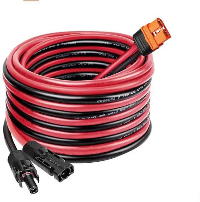 Alt view image 6 of 6 - AJMRTC MC4 to XT60i Cable, 12AWG 1.5M(4.92FT) Solar Panel Adapter Wire, MC4 Male Female to XT60i-F Female Connector Extension Cord for Portable Power Station, Solar Generator, Off-Grid Solar System