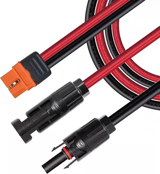 Main image of AJMRTC MC4 to XT60i Cable, 12AWG 1.5M(4.92FT) Solar Panel Adapter Wire, MC4 Male Female to XT60i-F Female Connector Extension Cord for Portable Power Station, Solar Generator, Off-Grid Solar System